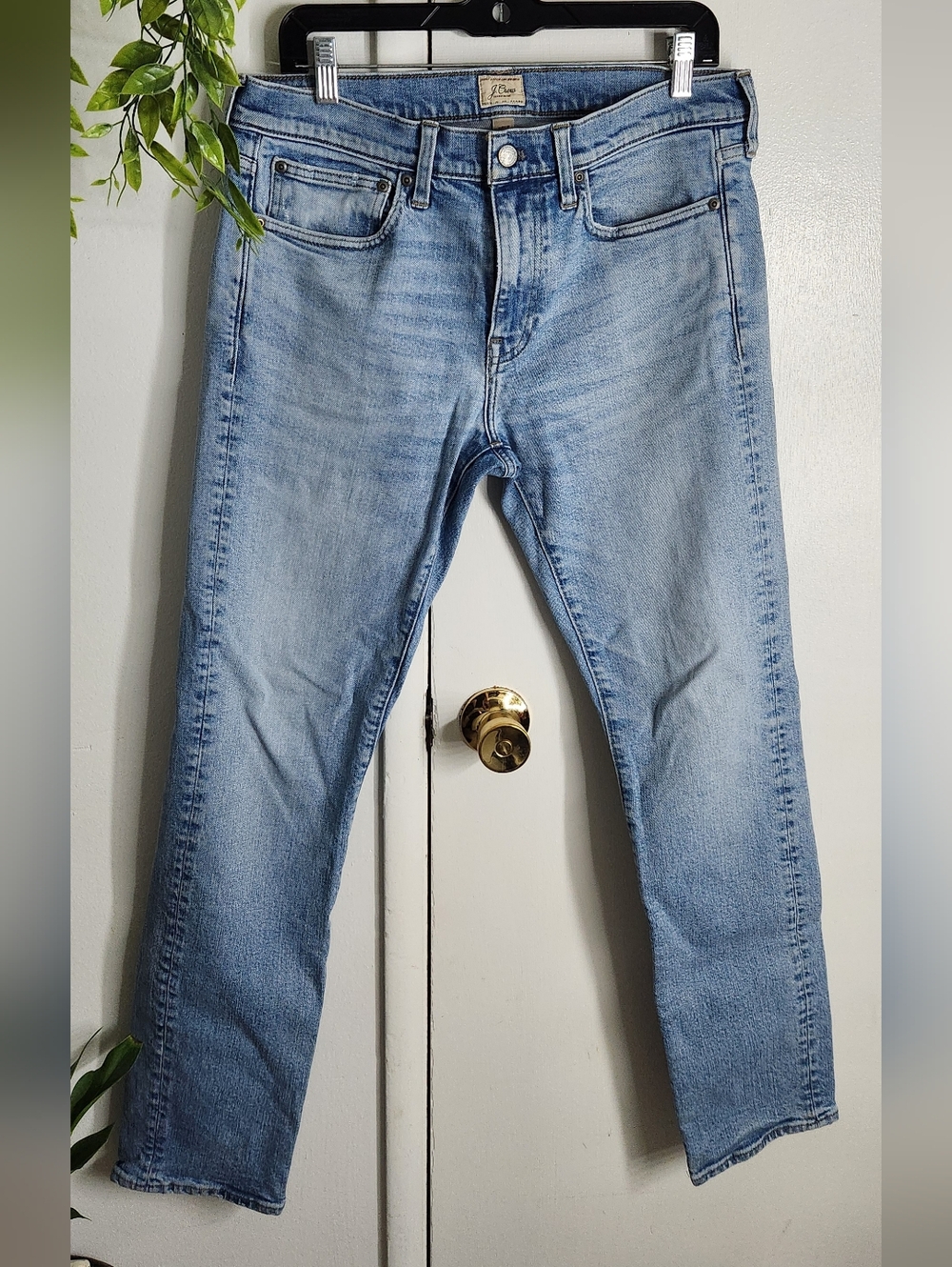 💎J.Crew 484 Slim Fit Jeans W32 L32 Light Wash Stretch Denim 🔥